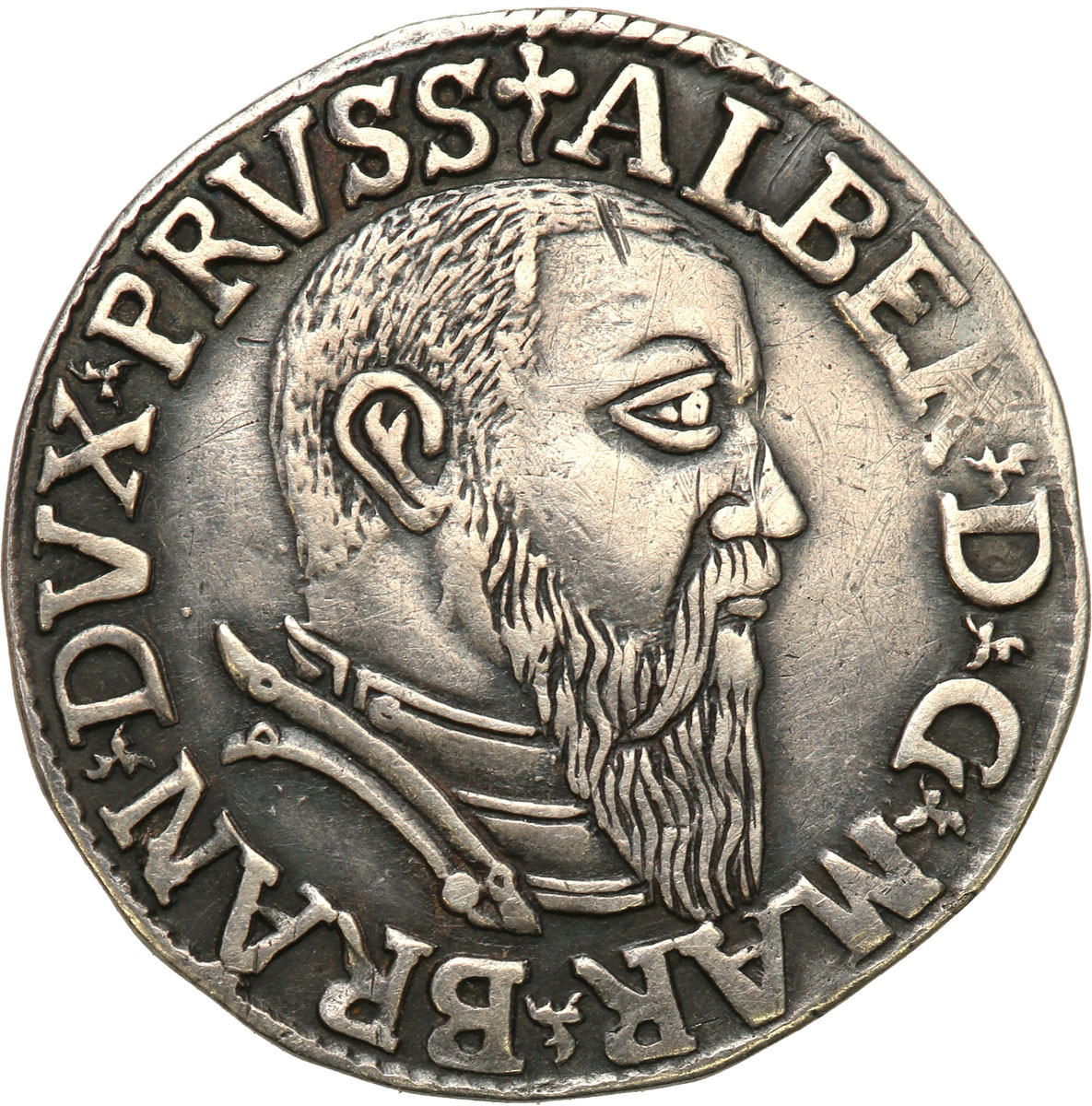 Prusy Książęce. Albrecht Hohenzolern. Trojak (3 grosze) 1542, Królewiec